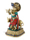 Lord Krishna With Cow Brass Decorative Statue Kts115