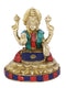 Sitting Laxmi Ganesh Brass Idol Murti Statue Lgbs112