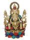 Devi Lakshmi Idol Sitting On Lotus Base Sculpture Showpiece Lts120