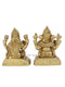 Brass Sitting Lakshmi Ganesha Idol Murti Statue Lgbs111