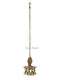 Brass Peacock Diya Oil Lamp With Bells Hanging Showpiece Dfbs161