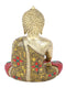 Brass Big Buddha Statue Life Sign Earth Touching Sitting Idol Bhumisparsha Buddhism-Bts218