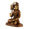 Brass Lord Shiva Idol With Brown Polish 