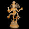 Brass Nataraja Shiva Sculpture With Golden Finish Statue