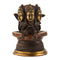 Brass Three Face Shiva Idol