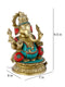 Large Brass Lord Ganesh Idol Sitting On Lotus Statue Gts235