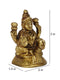 Goddess Lakshmi God Ganesha Brass Deity Figurine Lgbs142