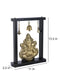 Brass Ganesha Idol On Wooden Base With Hanging Bells Gbs241