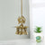 Brass Peacock Diya Oil Lamp With Bells Hanging Showpiece Dfbs161