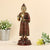 Standing Sculpture Of Brass Buddha With Fine Hand Carving Bbs243