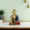 Earth Touching Brass Lord Buddha Idol Statue, 9.5X8X5.5,Depth,Multicolour-Bts217