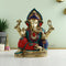 Brass Blessing Ganesh Idol Statue With Turquoise Stone Gts221