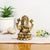 Sitting On Lotus Blessing Ganesh Brass Idol Statue Gbs215