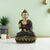 Brass Buddha Idol With Sacred Kalash Statue Bts174