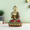 Brass Buddha Statue Teaching Vitarka Sitting Buddhism Idol,Multicolour-Bts216