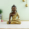 Brass Meditating Bhumisparsha Buddha Idol Statue Bbs269