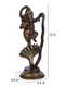 Brass Standing Dancing Ganesh On Snake Idol Murti Gbs184