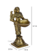 Brass Lady Holding Diya Oil Lamp Stand Showpiece Dfbs105