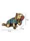 Crawling Baby Ganesha Brass Statue With Turquoise Work Gts174