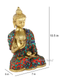 Brass Blessing Pose Buddha Statue With Scared Kalash Bts186