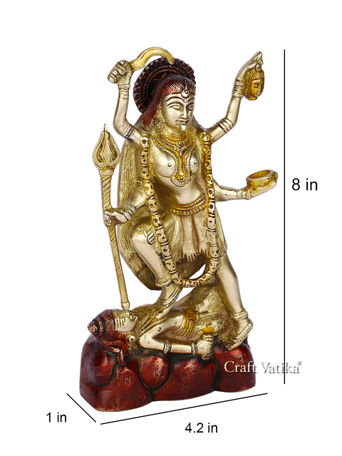 Maha Kali Mata Sculpture Brass Idol Dbs108