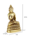 Brass Blessing Buddha Statue With Sacred Kalash Golden Finish Showpiece Bbs260