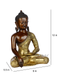 Brass Meditating Bhumisparsha Buddha Idol Statue Bbs269