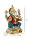 Ganpati Brass Idol With Round Base Decorative Showpiece Gts252