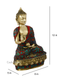 Brass Buddha Idol With Sacred Kalash Statue Bts174