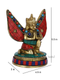 God Garuda Dev In Sitting Sculpture Brass Decorative Statue Dfts115