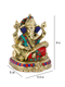 Brass Writing Shubh Labh Ganesh Idol Statue Gts159