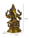 Brass Blessing Ganesh Murti Idol Statue Gbs117