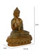 Brass Blessing Buddha Idol With Scared Kalash On Lotus Statue Bbs233