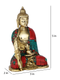 Brass Medicine Lord Buddha Idol Showpiece With Sacred Kalash Bts191-New