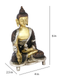 Brass Meditating Gautam Buddha Idol Statue With Sacred Kalash Bbs160