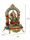 God Ganpati Sitting On Throne Decorative Statue Gts245