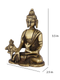 Brass Shakyamuni Gautam Buddha Decorative Statue With Sacred Kalash Bbs262