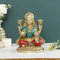 Goddess Lakshmi Ji Idol Sitting On Beautiful Pedestal Statue Lts123