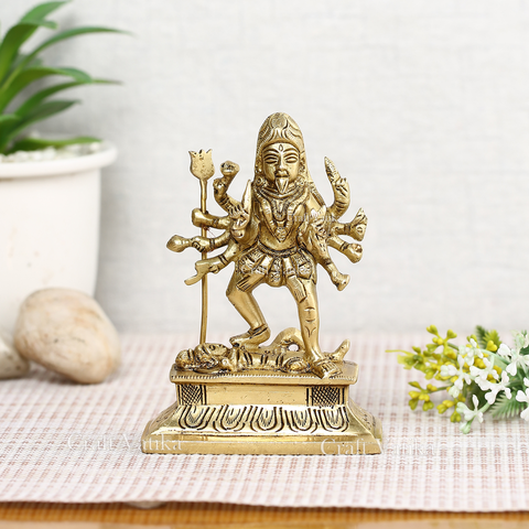 Goddess Kali/Kalka Maa Rudra Avatar Sculpture Brass Statue Dbs107