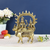 Lord Shiva Parvati Sitting On Nandi Sculpture Brass Statue Shbs134